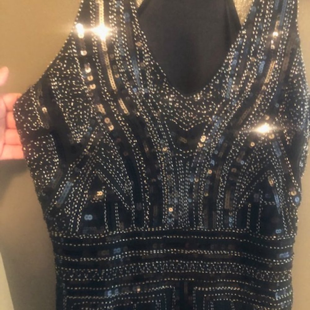 Parisian Collection Beaded Dress – Size M/L, Never Worn